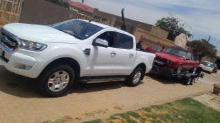 vehicle being towed