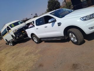 vehicle being towed